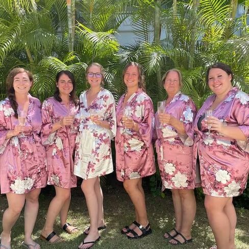 Bridesmaid Gifts, Bridesmaid Robes, Wedding Robes, Bridal Party Gift, Bridesmaid Robe, Satin Robe, Bridal Party Robes, Personalized Robe in Saudi Arabia