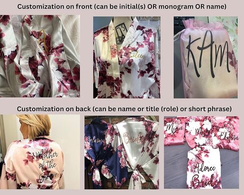 Bridesmaid Gifts, Bridesmaid Robes, Wedding Robes, Bridal Party Gift, Bridesmaid Robe, Satin Robe, Bridal Party Robes, Personalized Robe in Saudi Arabia