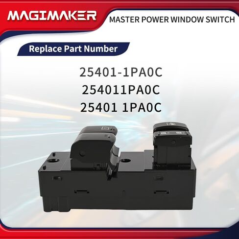 Driver Door Power Master Window Switch 25401-1PA0C Compatible with Nissan NV1500 NV2500 NV3500 2012-2021 in Saudi Arabia