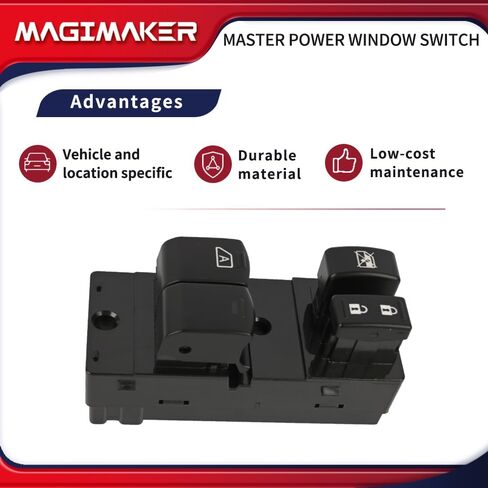 Driver Door Power Master Window Switch 25401-1PA0C Compatible with Nissan NV1500 NV2500 NV3500 2012-2021 in Saudi Arabia