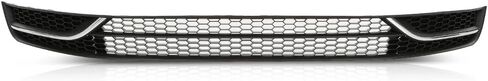 G-PLUS Front Bumper Lower Grille & Fog Light Bezel Compatible with Volkswagen Jetta Sedan 2011-2014 Black (NOT Fit any Wagon Models) 5C6853671RYP, 5C68536659B9, 5C68536669B9, VW1036120 Chrome Grill in Saudi Arabia