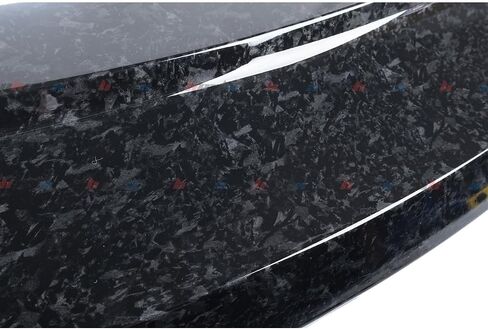 Rear Spoiler Compatible with 2010-2016 Genesis 2 Door Coupe, R Style Duckbill Trunk Exterior High Kick Tail Deck Lid Splitter Wing Lip (Glossy Forged Carbon Fiber Pattern) in Saudi Arabia