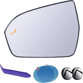 EAP DRIVER Side Mirror Glass متوافق مع Lincoln MKX 2016-2018 ، MKC 2015-2019 ، Nautilus 2019-2023 ، يتم تسخينه مع بقعة عمياء ، دون تعتيم السيارات ، EJ7Z17K707G NJ7Z17K707C in Kuwait