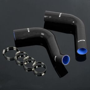 G-PLUS Silicone Radiator Hose Piping Kit Clamps Compatible With 2005-2007 Ford 6.0 6.0L Powerstroke Diesel, 2PCS Blue in Kuwait