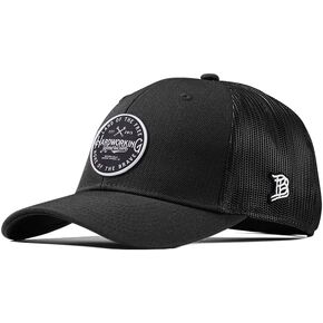 Branded Bills Hardworking PVC Curved Trucker, Snapback Closure, Lightweight, Comfortable Baseball Cap in Kuwait