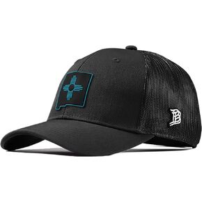 الفواتير ذات العلامات التجارية New Mexico Turquoise PVC Curved Curved ، Snapback Closure ، خفيفة الوزن ، قبعة بيسبول مريحة in Saudi Arabia