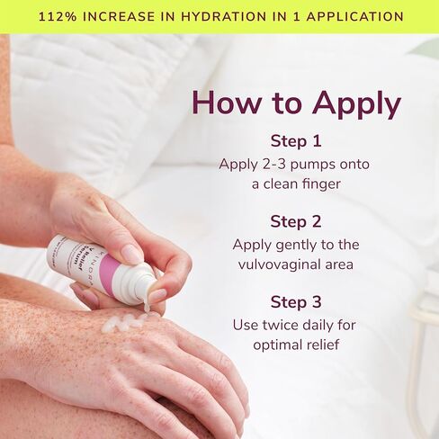 Kindra V Serum - Sensitive Skin Vaginal Vulva Moisturizer Cream Supports Dryness, Burning, Discomfort, Itching - Hormone Free - Up to 60 Applications in Saudi Arabia