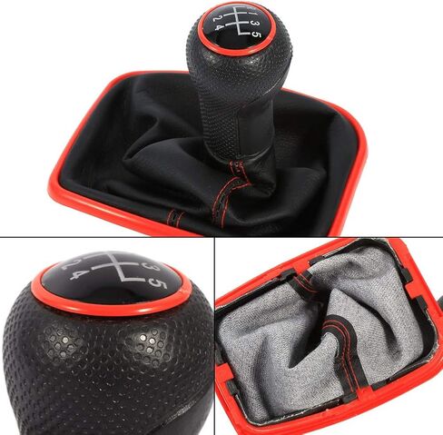 Keenso 5 Speed Gear Shift Knob Gaitor Boot for Mk4 Bora 1999-2004 in Saudi Arabia