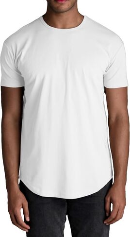 Curved Hem Crew-Neck Men's Origin T-Shirt in Saudi Arabia