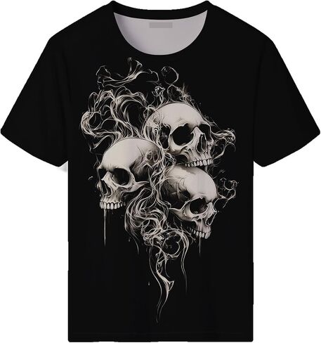 Men's Goth Skull Short Sleeve T-Shirt in Saudi Arabia