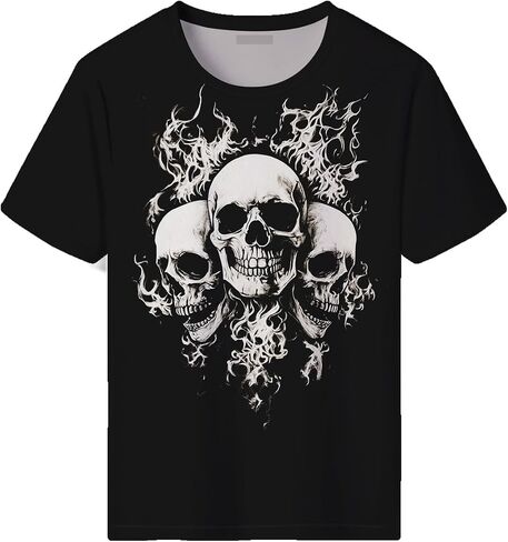 Men's Goth Skull Short Sleeve T-Shirt in Saudi Arabia