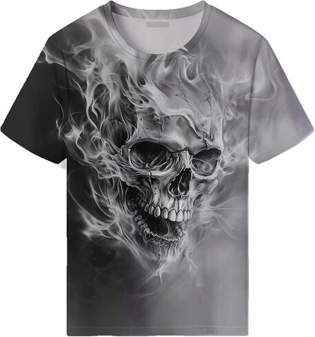 Men's Goth Skull Short Sleeve T-Shirt in Saudi Arabia