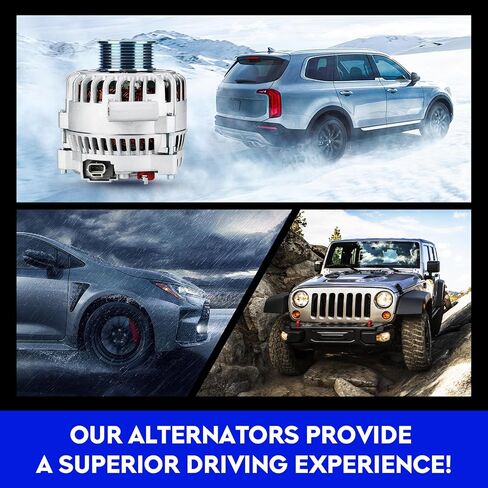 Alternator New Compatible with 2005-2007 F250 F350 F450 F550 Super Duty V8 6.0 6.0L Diesel, 12V, CW, 135Amp, IR/IF, Replace for 5C3T-10300-BA, 5C3Z-10346-BA, 6C3T-10300-BA in Saudi Arabia