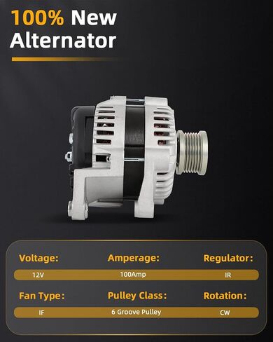 OCPTY Alternator for Chevrolet for Sonic 1.8L 2012 13 14 15 16 17 2018 Automotive Alternator Replacement Replaces 21514 in Saudi Arabia