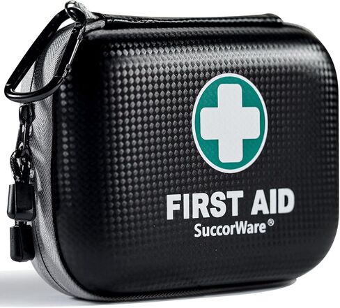 150 Pieces Mini First Aid Kit - Small Medical Kit with Hard Shell - Emergency First Aid Kit for Car, Travel, Home, Outdoor, Office, Camping, Hiking (Red) in Saudi Arabia