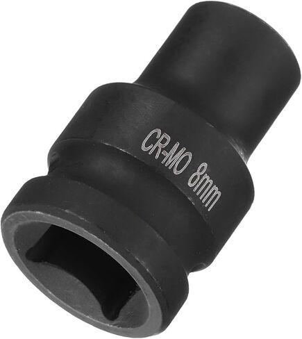 HARFINGTON 4 Point Square Socket 1/2" Drive 12mm Metric Square Impact Socket CR-MO Blackening Standard Wheel Sockets Pneumatic Socket Tool for Auto Repair Mechanical Maintenance Home Use in Saudi Arabia