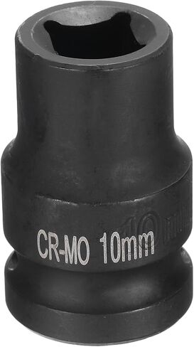 HARFINGTON 4 Point Square Socket 1/2" Drive 12mm Metric Square Impact Socket CR-MO Blackening Standard Wheel Sockets Pneumatic Socket Tool for Auto Repair Mechanical Maintenance Home Use in Saudi Arabia
