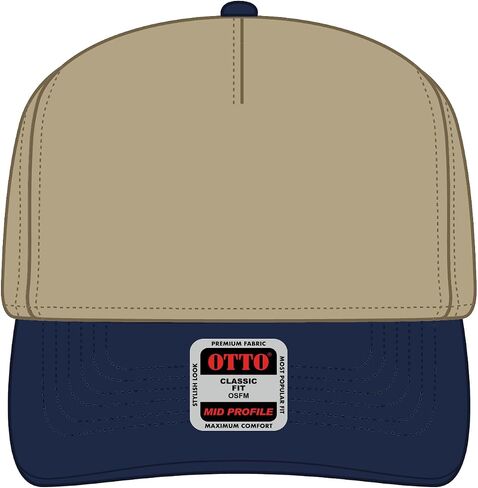 OTTO Cap 5 Panel Mid Profile Baseball Cap | Bulk Packs in Saudi Arabia