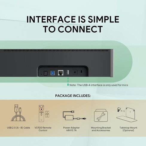 Yealink UVC34 Conference Room Camera 4K UHD Meeting Device 120°FoV Auto Framing Speaker Tracking AI Face Enhancement 8 Mic Arrays 5W High Fidelity Speaker All-in-one USB Video Bar in Saudi Arabia