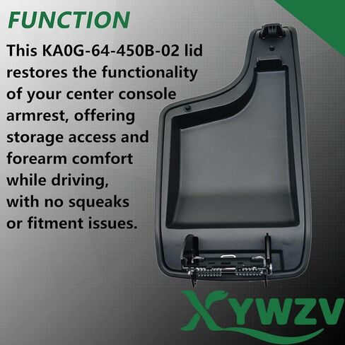 KA0G-64-450B-02 مجموعة LID CENTOLE CENTORE CENTORD BLACK FOR MAZDA CX-5 2013 2014 2015 2015 ، غطاء وحدة التحكم في مربع ARM LID Middle Console يحل محل KA0G64450B02 KA0G-64-450B-02 in Saudi Arabia