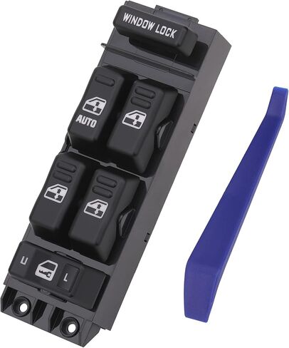 Car Power Window Switch Control Open Button Compatible with 2000 2001 2002 Chevy Tahoe Suburban Silverado Avalanche GMC Yukon Sierra 1500 2500 3500 Cadillac Escalade Replaces 19259961 ‎15062650 in Saudi Arabia