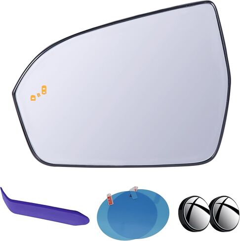 EAP DRIVER Side Mirror Glass متوافق مع Lincoln MKX 2016-2018 ، MKC 2015-2019 ، Nautilus 2019-2023 ، يتم تسخينه مع بقعة عمياء ، دون تعتيم السيارات ، EJ7Z17K707G NJ7Z17K707C in Saudi Arabia