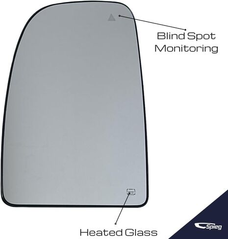 Spieg Passenger Side Mirror Glass For 2020-2025 RAM Promaster 1500 2500 3500 مراقبة بقعة عمياء ساخنة BSM مع لوحة دعم يمين 6ZD76JXWAA in Kuwait