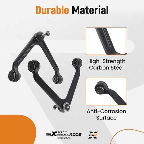 maXpeedingrods 12Pc 2WD RWD Front Upper Control Arm Kit for Dodge Ram 1500 2002-2005, Suspension Kit with Ball Joint Sway Bar Link Outer Inner Tie Rods Boots in Saudi Arabia