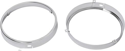HECASA 4 PCS HELDING REPING RING متوافق مع 1964-1972 CHEVROLET CHEVY CHEVELLE/EL CAMINO/IMPALA 1966-1970 PONTIAC GTO/LEMANS/TEMPEST HAMPIST MOLPLING Steel Chrome Slopery in Saudi Arabia