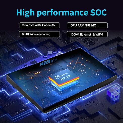 Android 14.0 TV Box,2024 Android TV Box Octa-core Cortex A55N CPU WIFI6 2.4G/5G 1000M Ethernet TV Box Android Support Bluetooth USB3.0 H.265 3D 4K 8K HD Smart TV Box 2GB 16GB in Saudi Arabia