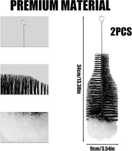 Bottle Brush for Sodastream Bottle, Soda Bottle Cleaning Brush with Gentle & Anti-Scratch Bristles Bottle Cleaner Bottle Washing Brush for Soda Bottles in Saudi Arabia