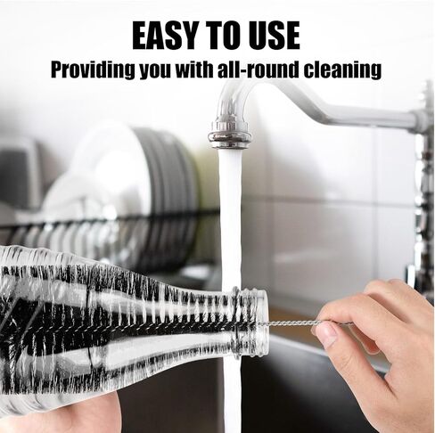 Bottle Brush for Sodastream Bottle, Soda Bottle Cleaning Brush with Gentle & Anti-Scratch Bristles Bottle Cleaner Bottle Washing Brush for Soda Bottles in Saudi Arabia