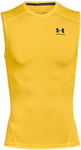 Under Armour Big & Tall HeatGear Armor Comp بدون أكمام منتصف الليل كحلي/أبيض 2XT in Kuwait
