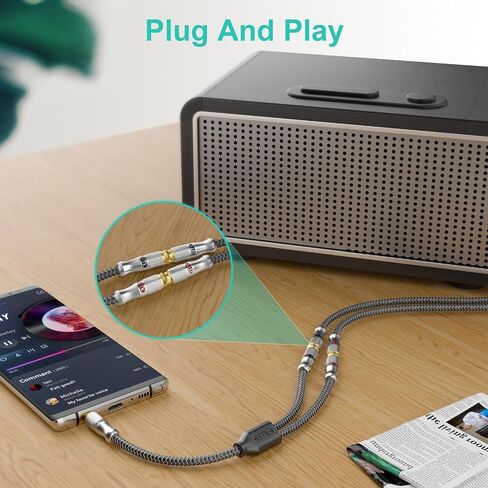 كابل EMK Subwoofer Digital Coaxial Cable مزدوج محمي مع RCA مطلي بالذهب إلى موصلات RCA كابل SPDIF (2pcs 90 ° RCA ، أسود ، 6 أقدام/2M) in Kuwait