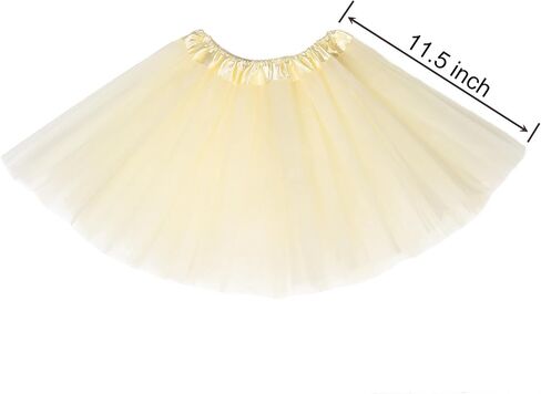 Girls Tutu Skirt 3 طبقات Tulle Toddler Ballet تنورات Girls Tulle Tuulle Dance Fit معظم 3-10 سنوات لأزياء حفلة الرقص (Navy Blue) in Kuwait
