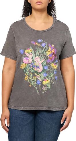 Lucky Brand Women's Neon Floral Classic Crew in Saudi Arabia