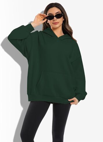 2 Pack Womens Oversized Hoodies Sweatshirts Fleece Hooded Pullover Tops Sweaters Casual Comfy Fall Fashion in Kuwait