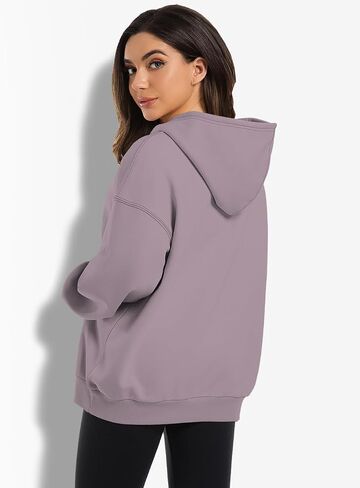 2 Pack Womens Oversized Hoodies Sweatshirts Fleece Hooded Pullover Tops Sweaters Casual Comfy Fall Fashion in Kuwait