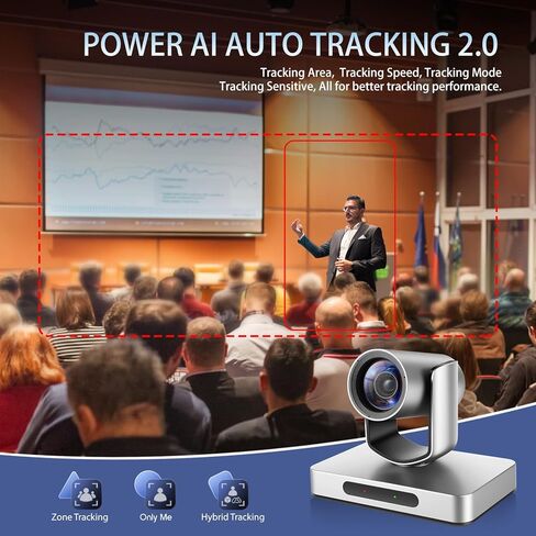 كاميرا AVKANS AI للتتبع التلقائي NDI، 20X بث مباشر HDMI SDI USB3.0 كاميرا PTZ للبث المباشر لعبادة الكنيسة والحدث، كاميرا Facebook YouTube Livestream بميزانية محدودة (NDI HX2 & NDI HX3) in Kuwait