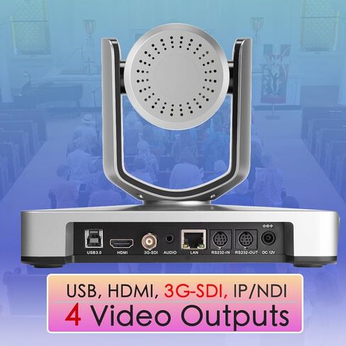 كاميرا AVKANS AI للتتبع التلقائي NDI، 20X بث مباشر HDMI SDI USB3.0 كاميرا PTZ للبث المباشر لعبادة الكنيسة والحدث، كاميرا Facebook YouTube Livestream بميزانية محدودة (NDI HX2 & NDI HX3) in Kuwait