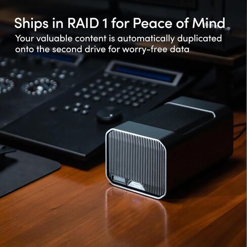 SanDisk Professional 48TB G-RAID Mirror - External HDD, RAID with Redundancy, Thunderbolt 3, USB (10Gbps), 7200RPM Ultrastar Hard Drive, Up to 260MB/s Read in RAID 1 - SDPHH2H-048T-NBAAD in Saudi Arabia