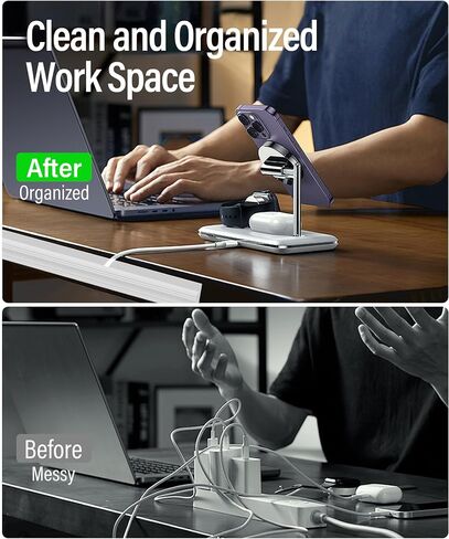 6 Pack Under Desk Cable Management Kit, J Channel Cable Raceway with Double Side Tape, Cord Organizer Tray for Desk, Easy Install, No Drilling, Cable Hider for Home & Office, Child & Pet Proof in Kuwait