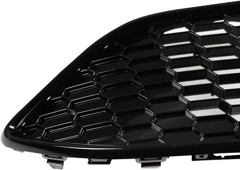 PIT66 Front Upper Center Sport Grille Grill, Compatible with Ford Focus S & SE 2015-2018 Honeycomb Style Replacement for #F1EZ-8200A, F1EZ-8200B in Saudi Arabia