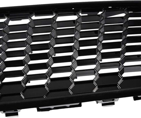 PIT66 Front Upper Center Sport Grille Grill, Compatible with Ford Focus S & SE 2015-2018 Honeycomb Style Replacement for #F1EZ-8200A, F1EZ-8200B in Saudi Arabia