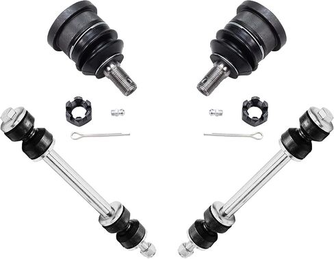 Detroit Axle - 16pc مجموعة التعليق الأمامية لعام 1998-2002 Mercury Grand Marquis Lincoln Town Car Ford Crown Victoria ، مفاصل الكرة قضبان Pitman Idler Arms تعديل الأكمام الخلفية الأمامية. in Saudi Arabia