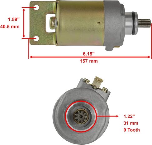 Caltric Starter Compatible With Polaris Atv Phoenix 200 2005-2011 New 0453024 in Saudi Arabia