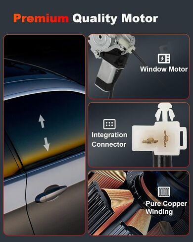Cciyu الخلفية الخلفية السائق الأيسر الجانبي المنظم استبدال ملاءمة ل 03 04 05 06 ل Mitsubishi Outlandermr573879،389588 منظم النافذة وايت محرك in Kuwait