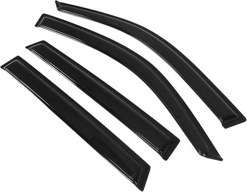 FreeMotor802 Tape-On Windows ، حراس المطر ، يناسب 2001-2005 Toyota Rav4 ، دخان على الطراز النحيف ملون أكريليك 4 PCS انحراف الرياح in Saudi Arabia