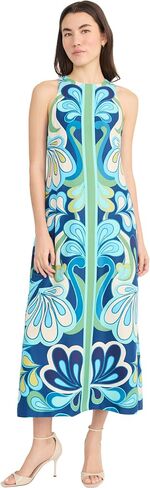 Donna Morgan Women's Sleeveless Floor-Length A-line Maxi Structured Bodice with Back Zipper-Elegant Wedding Guest Dress in Saudi Arabia