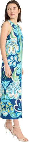 Donna Morgan Women's Sleeveless Floor-Length A-line Maxi Structured Bodice with Back Zipper-Elegant Wedding Guest Dress in Saudi Arabia